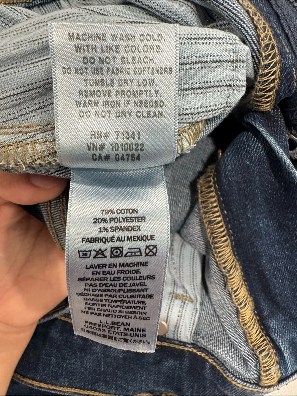 L.L. Bean Women's 207 Vintage High-Rise Straight Leg Jeans Indigo 10Reg NWT - Picture 12 of 14